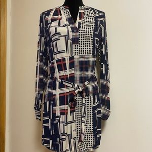 Sanctuary printed dress shirt size small